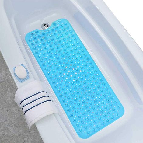 Tapis de Baignoire, Antiderapant Tapis de Douche Extra Long Tapis de Bain, Anti-moisissures Tapis de Douche Lavable en Machine (100 x 40 cm) (1/5)