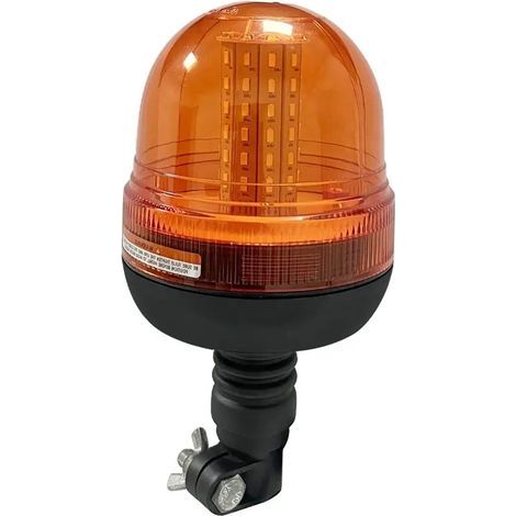 Gyrophare à 60 LED, 12 V/24 V, orange, 3 modes de clignotement, étanche, ambre, pour tracteurs, chariots élévateurs, camions, UTV
