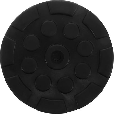 TEHAUX Tampon en Caoutchouc Rond Antidérapant pour Jack à Fente, Facile à Installer, Support Solide pour Élévateur de Voiture et Adaptateur de Cric Hydraulique (1/5)