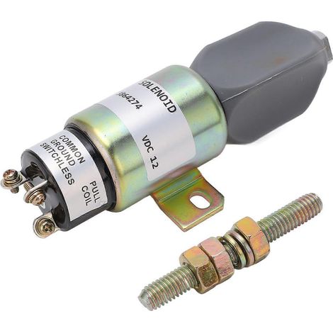 Électrovanne d'arrêt moteur 3864274 pour machines Cummins Engineering 1751 2467U1B1S5A 12 V (1/5)