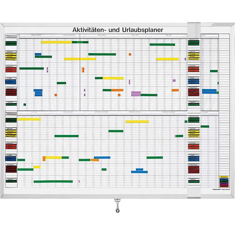 magnetoplan® Kit de planning annuel - semaine de 7 jours - pour 30 employés (1/5)