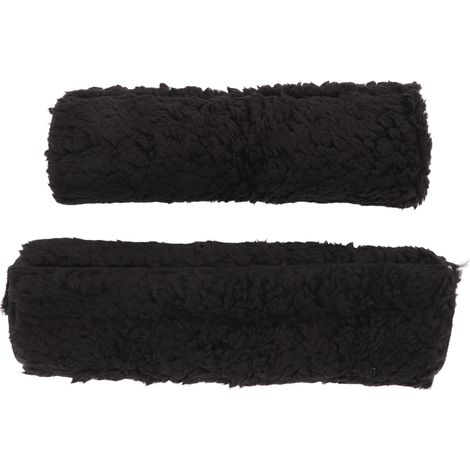 2 Pièces Coussinets d'accoudoir Anti-dérapant en Polaire Bérbère pour Fauteuil Roulant, Bureau et Chaise de Jeu (1/5)