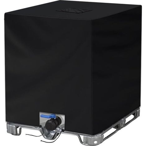Funda protectora para depósito IBC de 1000 l，Funda de fábrica para cubos，Tejido Oxford 210D，impermeable，Dimensiones: 120 x 100 x 116 cm，1 unidad (1/5)