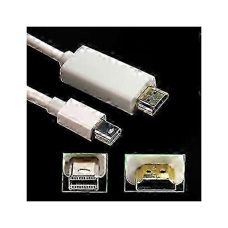 Câble Adaptateur Thunderbolt vers HDMI Mâle-Mâle, 3 Mètres (10 Pieds), Connexion Vidéo Haute Définition, Compatible Mac et PC, Longueur Flexible (1/4)