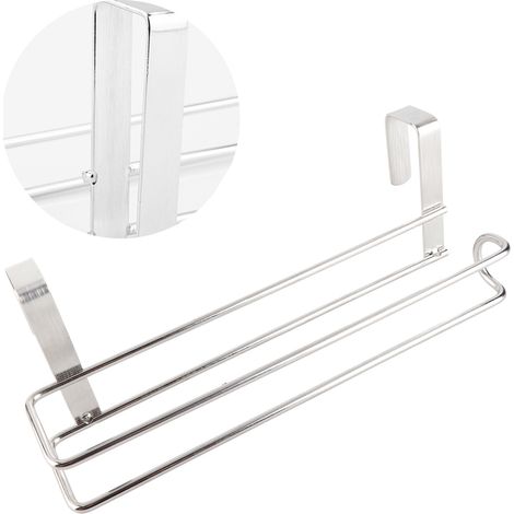Porte-rouleau de papier essuie-tout en pour cuisine Acier Inoxydable (1/5)