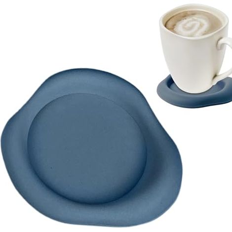 2 pièces - Sous-verres de thé en silicone isolé - Sous-verres de café ménager - Épaisseur, résistant à la chaleur (1/5)
