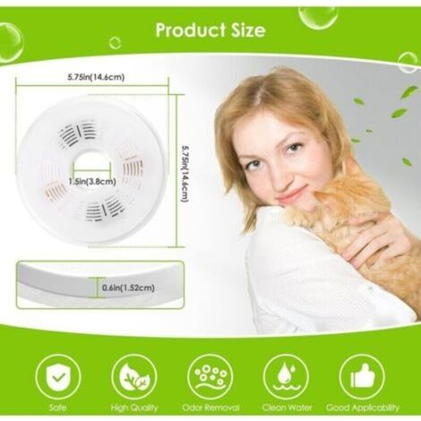 Filtre triple pour fontaine à eau pour chats – Lot de 6 filtres remplaçables avec charbon actif, compatible avec les fontaines automatiques de 3 L pour animaux domestiques (1/3)