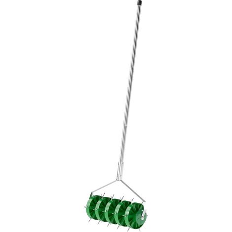 Aireador de césped manual de 45 cm con 30 púas de acero HOMVRA (1/4)