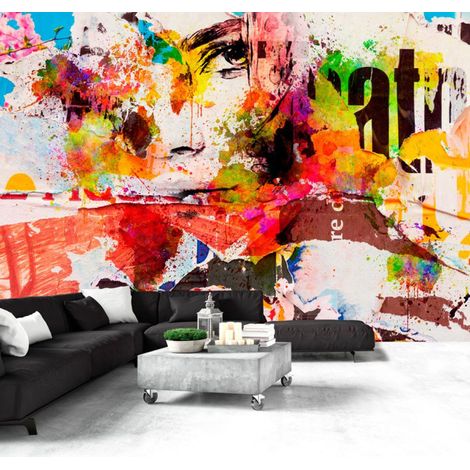Papier Peint "City Collage" 140 x 200 cm (1/2)