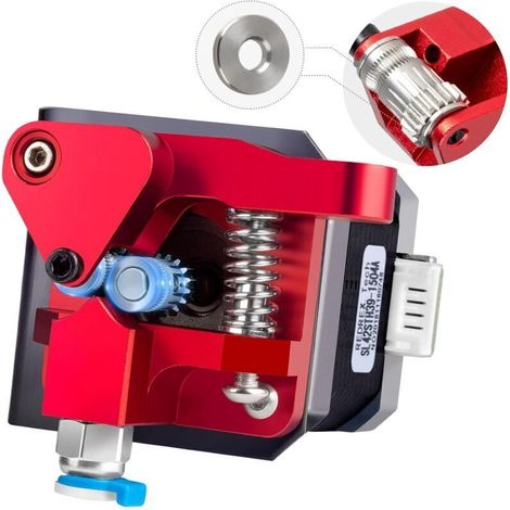Dual Gear Ender 3 Extruder avec Moteur Pas à Pas Nema 17 Upgrade Kit pour Ender 3 V2, Ender 3 Pro, Ender 3 Neo Series,Ender 5 Serie,CR6 SE,CR10... (1/4)