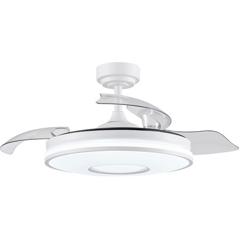Ventilador Dc Dani 59w 6980lm Blanco 4aspas 6velocidades 106Ø