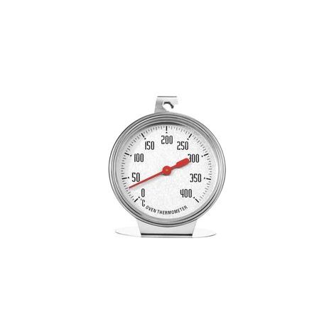 Thermomètre de cuisson en acier inoxydable 400° à suspendre ou à poser au four (1/4)