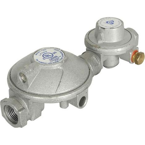Zweistufiger Gasregler mit Anschlusskabel, Eingangsdruck von 10 bis 250 psi