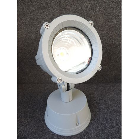 Projecteur extérieur orientable gris Ø 210x355mm LED 37W 3000K 4200lm non-dimmable IP65 Techno+ Simes (1/3)