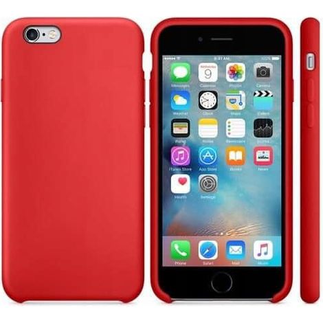 Rote Schutzhülle aus Silikon für iPhone 6 (1/2)