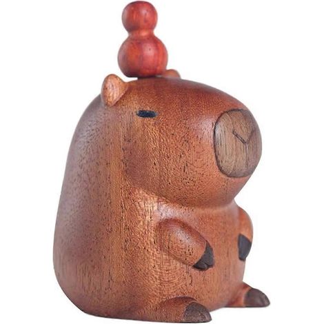 Miniaturfigur aus Capybaraholz, Ornament (siehe Foto) (1/5)