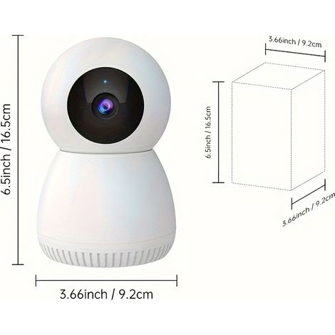 Filiyano-Caméra sans fil 4MP 360° Caméra de sécurité intelligente intérieure Caméra de sécurité domestique panoramique/inclinable à 360° (1/5)