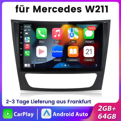 Autoradio JUNSUN Pour Mercedes-Benz CLS/Classe E W211 W219 Android 14 CarPlay 2+64GB (1/5)