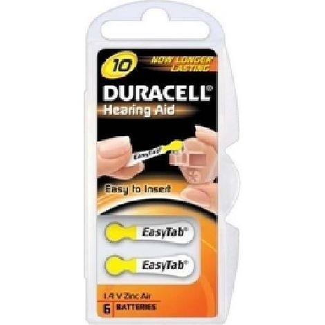 Duracell blister 6x10 hÖrgerÄtebatterien