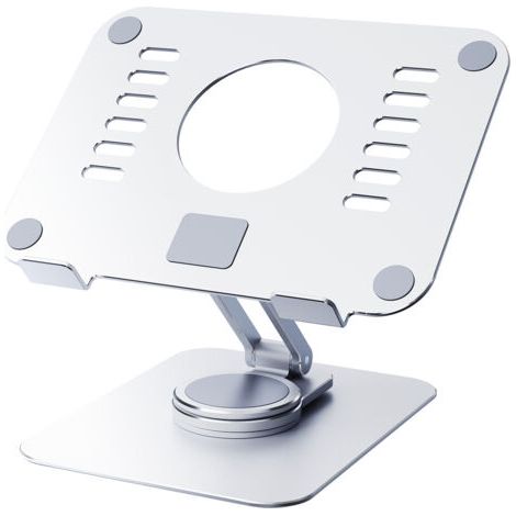 royaluxe-Support De Tablette Réglable,Support De Moniteur Pliable Rotatif à 360° en Aluminium,Compatible avec Téléphone, Tablettes, Commutateur, Moniteur Portable, Appareil De 4 à 13 Pouces