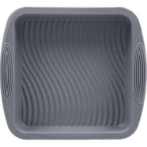 Molde para hornear  Molde para tartas  Molde para pasteles  Molde de silicona para hornear  Gris (1/4)