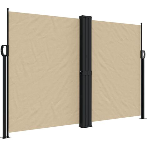 Maison Exclusive - Seitenmarkise Ausziehbar Beige 160x1200 cm