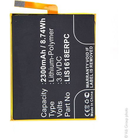 NX - Batterie téléphone, smartphone, GSM pour Sony 3.8V 2300mAh - 1298-923912989239LIS (1/3)