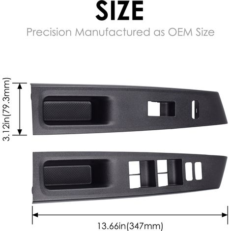 74231-52550-C0 Left and right door and window switch frame decorative panel cover suitable for Toyota Yaris 12-14 (1/4)