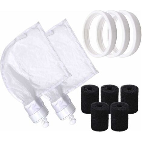 Replacement Nylon Zipper Bags (for Polaris 280 and 480 Only) + Soft Rubber Replacement Tires + Robot Tail Scrubber for Polaris (1/5)