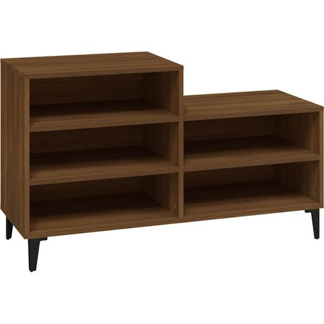 Maison Exclusive - Scarpiera Rovere Marrone 102x36x60 cm in Legno Multistrato (1/5)