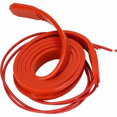 Heating Cable Antifreeze 15 x 1000 mm 75 W, Resistant from -30°C to 200°C Silicone Heating Cord, for Pipes, Air Conditioners, Compressors (1/5)