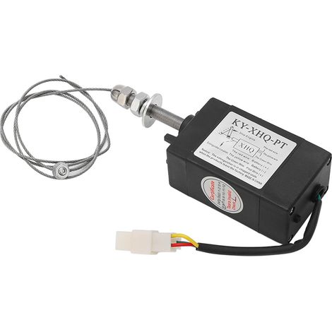 Électrovanne d'arrêt moteur diesel 12V, servo-moteur de commande pour générateur, solénoïde de coupure, alimentation NO, pièce de rechange (1/5)