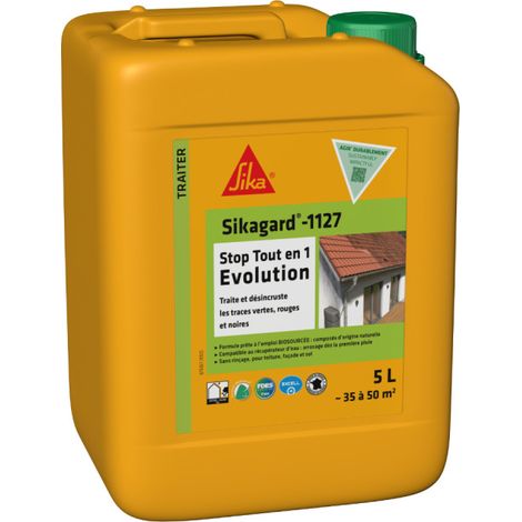 Nettoyant et désincrustant pour traces vertes, rouges et noires SIKA Sikagard-1127 - 5L