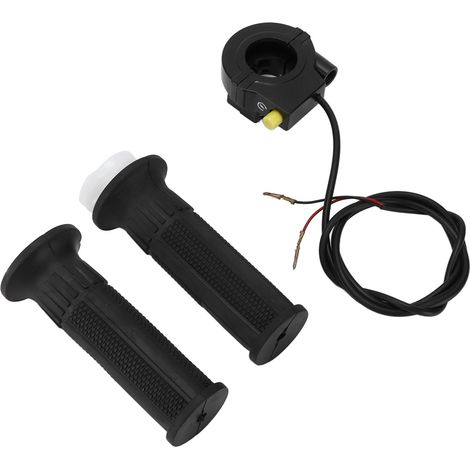 Poignée d'accélérateur 0.87in avec interrupteur d'arrêt moteur pour vélo motorisé 33cc 49cc 60cc 69cc 80cc, kit de guidon (1/5)