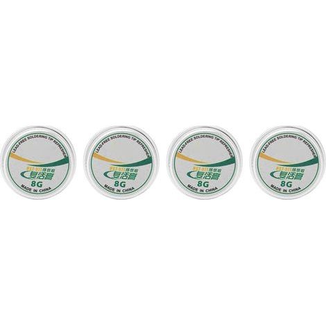 Pâte propre rafraîchissante pour pointe de soudure, 4 pièces, poudre d'étain, pâte de résurrection pour oxyde de fer à souder, 30g (1/5)