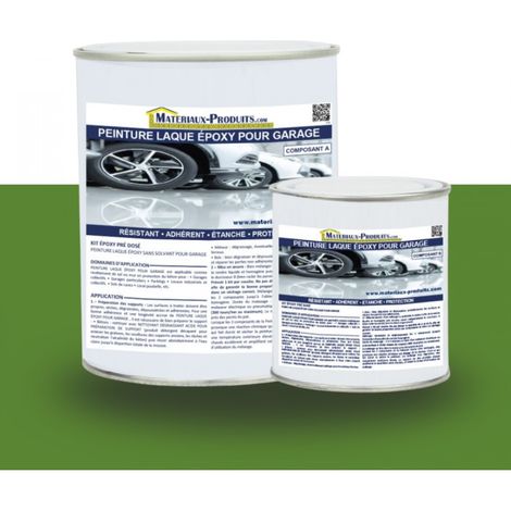 Peinture Laque Epoxy pour Garage - 20 Kg Utilisation professionnelle Vert Gazon - MATPRO (1/5)