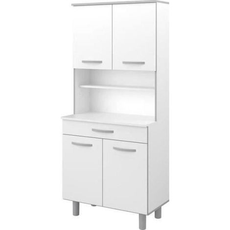 Buffet de cuisine Blanc mat - L 80 cm - OSLO (1/5)