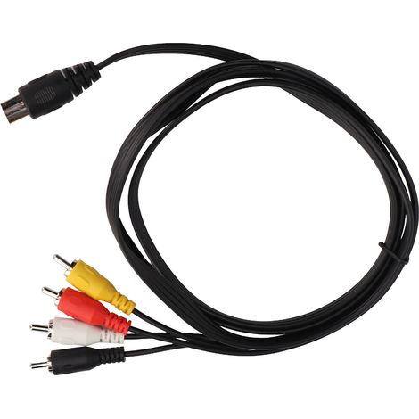 Câble adaptateur audio DIN 5 broches mâle vers 4 RCA mâles, âme en cuivre pur, 1,5 m (4,9 pi) (1/5)