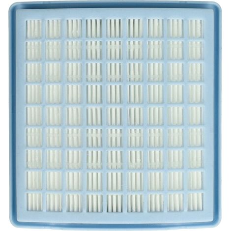 filtre compatible avec Miele S168 Omnia Mini, S168 Parkett Hepa 1500, S192, S192 Electronic 1900 aspirateur - filtre d'évacuation HEPA blanc / bleu clair (1/4)