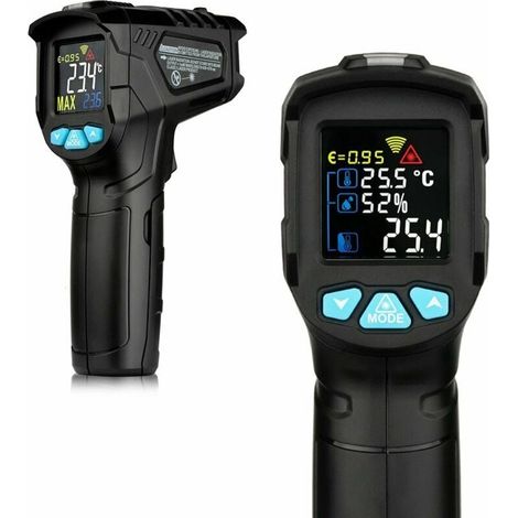 -50 800 ℃ Termometro digitale a infrarossi industriale Termometro a infrarossi LCD portatile Termometro a infrarossi senza contatto Igrometro Tester di temperatura industriale (1/5)