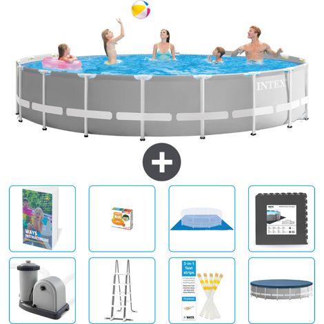 Prism Frame Pool Rund - 549x122 cm - 9-teilig S525