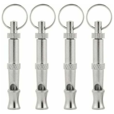 Sifflet à ultrasons pour chien 4 pièces, sifflet à haute fréquence pour chien, sifflet à ultrasons réglable pour dresser, aboyer, s'asseoir et rappeler des chiens