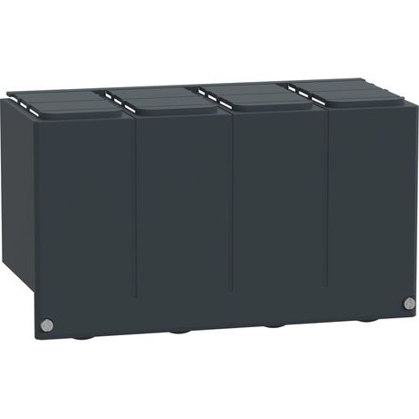 Cubrebornes TransferPacT 630A 3P/4P con paso de conexión de 45 mm y montaje fijo