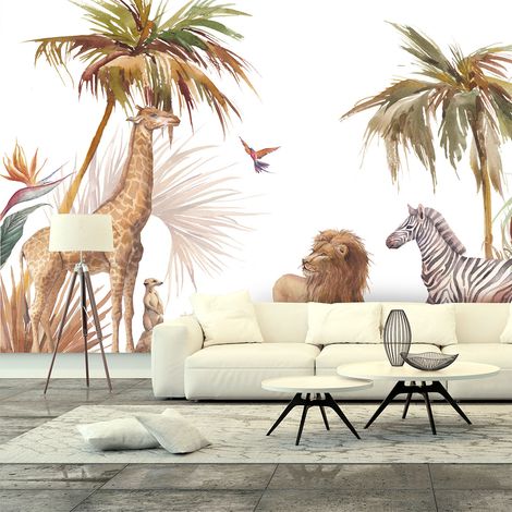 Papier peint panoramique préencollé jungle sauvage H 280 x L 480 cm (1/5)