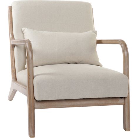 Butaca Caucho Lino 66X79X75 Cojin Beige (1/5)