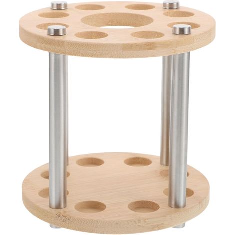 Support de Rangement en Bambou pour Tubes de Parfum et Bâtonnets, Élégant et Simple, Économiseur D'espace pour Aromathérapie et Bureaux (1/5)