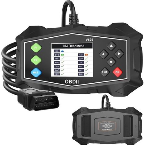 OBD2-Diagnosegerät Scanner OBD-II-Motorkontrollleuchte Batterietester Modus 6 Modus 8 I M-Bereitschaft OBDII-Scan-Tool für alle OBDII-Fahrzeuge 1996 (1/5)