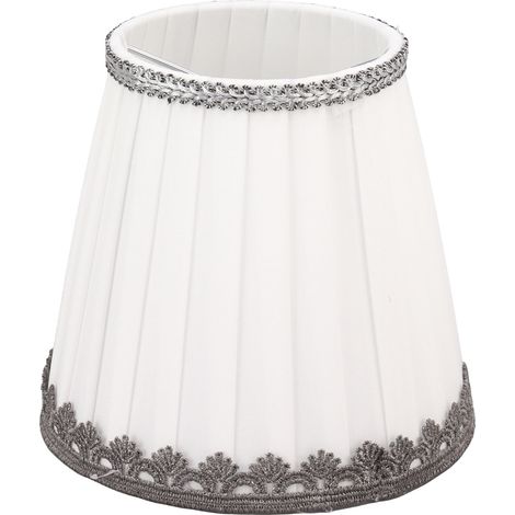 Set mit 6 kleinen, aufsteckbaren Stofflampenschirmen im modernen und minimalistischen Stil für E14-Glühbirnen. (1/5)