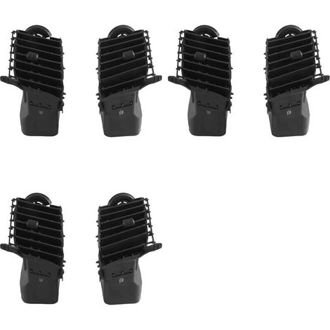 Sei accessori per la griglia di ventilazione dell'aria condizionata interna, adatti ai modelli Toyota Hilux Kun SR5 UTE 2005-2015 e Toyota Fortuner.