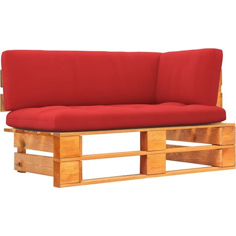 Canapé d'angle palette de jardin-Salon de jardin Sofa extérieur marron miel bois pin imprégné 358095 (1/5)